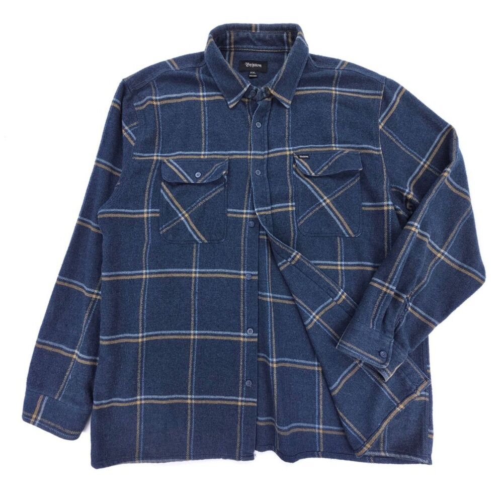 Brixton Blue Plaid Shirt Jacket